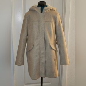 Nine West Women's Hooded Coat in Light Beige